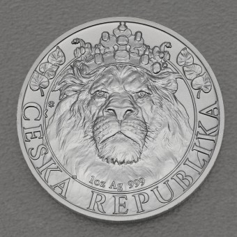 Silbermünze 1oz "Tschechischer Löwe" 2022 (Niue)