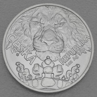 Silbermünze 1oz "Tschechischer Löwe" 2023 (Niue)