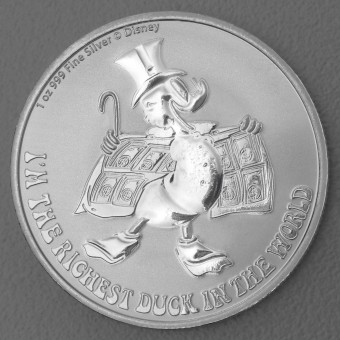 Silbermünze 1oz "Dagobert Duck 75. Jubiläum" 2022 