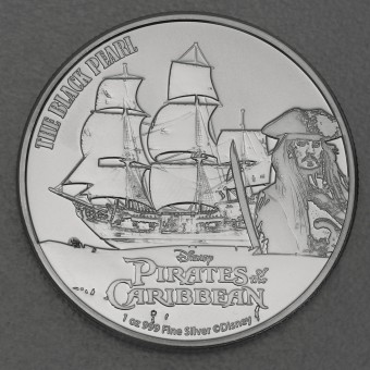 Silbermünze 1oz "The Black Pearl" 2021 Disney – Pirates of the Caribbean (Niue)