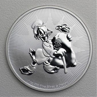 Silbermünze 1oz "Disneys Dagobert Duck 2018"(Niue) 