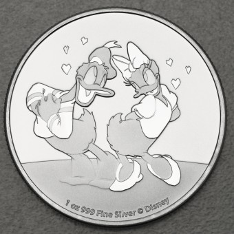 Silbermünze 1oz "Disneys Donald+Daisy 2021" (Niue) 