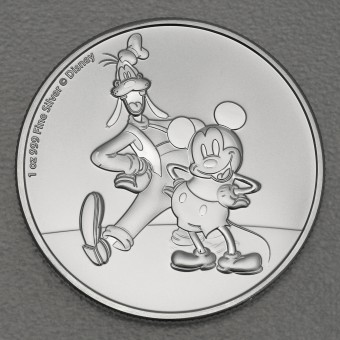 Silbermünze 1oz "Mickey & Goofy" 2021 Disney (Niue)