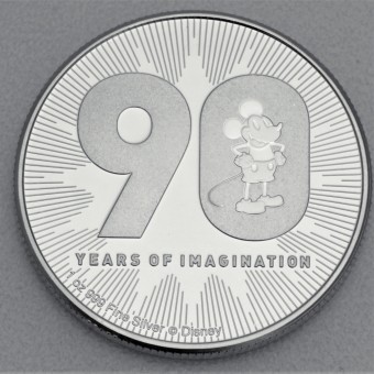 Silbermünze 1oz "Mickey Mouse" 2018 Disney – 90th Anniversary (Niue)
