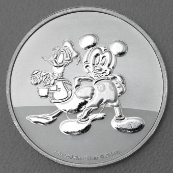 Silbermünze 1oz "Mickey & Donald" 2023 Disney (Niue)