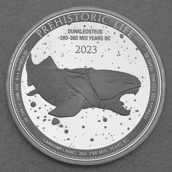 Silbermünze 1oz "Dunkleosteus 2023" Prehistoric Life