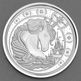 Silbermünze 1oz "Einhorn" 2023 (Ghana)