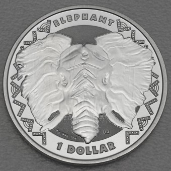 Silbermünze 1oz "Elefant" 2023 (Sierra Leone)