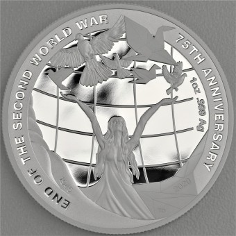Silbermünze 1oz "End of World War II" 2020 (RAM) Polierte Platte