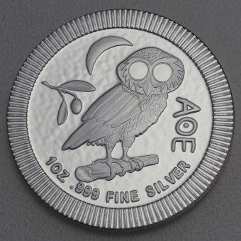 Silbermünze 1oz "Eule von Athen" versch. Jahrgänge (Niue)