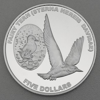 Silbermünze 1oz "Fairy Tern" 2012 (PP) Annual Silver Proof Coin (Neuseeland)