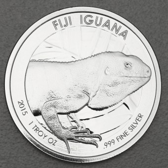 Silbermünze 1oz "Leguan" 2015 (PL) (Fidschi)