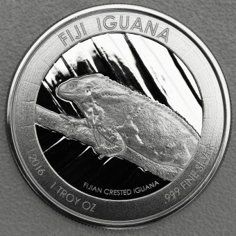 Silbermünze 1oz "Fiji Iguana 2016"  