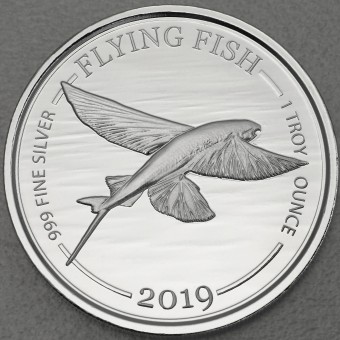 Silbermünze 1oz "Flying Fish 2019"  (Barbados) 