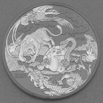 Silbermünze 1oz "Four Guardians" 2024 Chinese Myths & Legends (Australien)