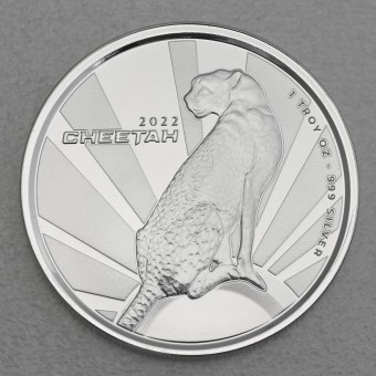Silbermünze 1oz "Gepard" 2022 (PL) (Kamerun)