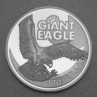 Silbermünze 1oz "Giant Eagle 2009" (Neuseeland) Giganten der Tierwelt Serie