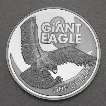 Silbermünze 1oz "Giant Eagle" 2009 Giganten der Tierwelt (Neuseeland)