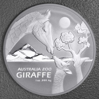 Silbermünze 1oz "Giraffe" 2024 (19%) Australia Zoo (Australien)