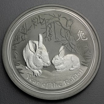 Silbermünze 1oz "Hase" 2011 Lunar II – Year of the Rabbit 19% (Australien)