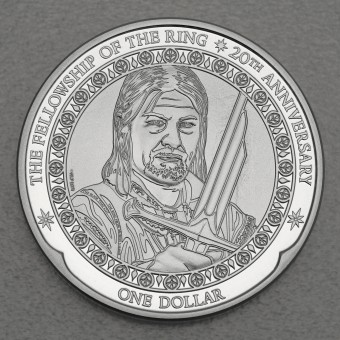 Silbermünze 1oz "Herr der Ringe – Boromir" 2021 The Fellowship Of The Ring 20th Anniversary (Niue)