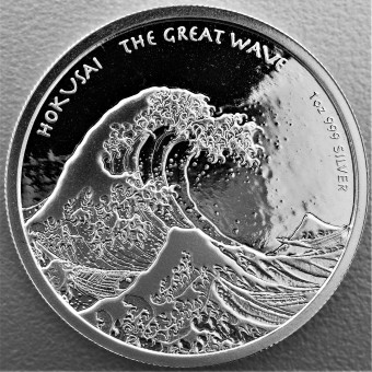 Silbermünze 1oz "Hokusai-The Great Wave 2017" 