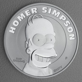 Silbermünze 1oz "Homer Simpson 2022" (Tuvalu) 