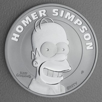 Silbermünze 1oz "Homer Simpson" 2022 The Simpsons (Tuvalu)
