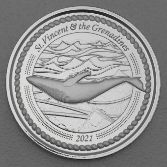 Silbermünze 1oz "Humpback Whale" 2021 Eastern Caribbean 8 (St. Vincent & die Grenadinen)