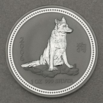 Silbermünze 1oz "Hund" 2006 Lunar I – Year of the Dog 19% (Australien)