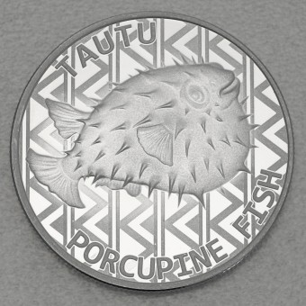 Silbermünze 1oz "Tautu – Porcupine Fish" 2021 Territory of Tokelau (Tokelau)