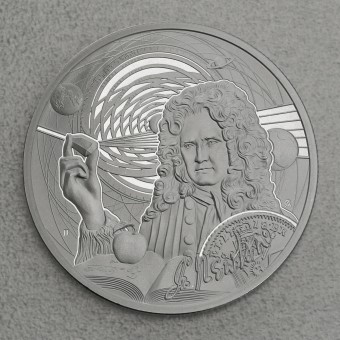 Silbermünze 1oz "Isaac Newton 2022" (Niue) Icons of Inspiration