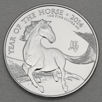 Silbermünze 1oz "Pferd" 2014 Lunar – Year of the Horse (Großbritannien)