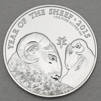 Silbermünze 1oz "Schaf" 2015 Lunar – Year of the Sheep (Großbritannien)