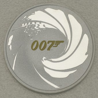 Silbermünze 1oz "James Bond 007" 2021 (coloriert) 