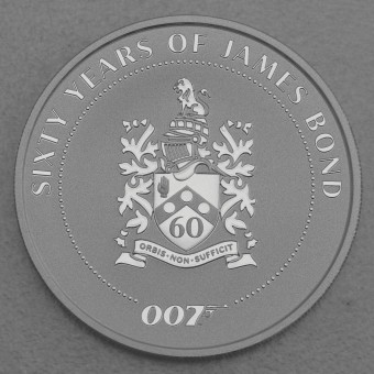 Silbermünze 1oz "James Bond Family Crest" 2022 60 Years of Bond (Tuvalu)