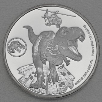 Silbermünze 1oz "Jurassic World Dominion" 2022 (Fidschi)