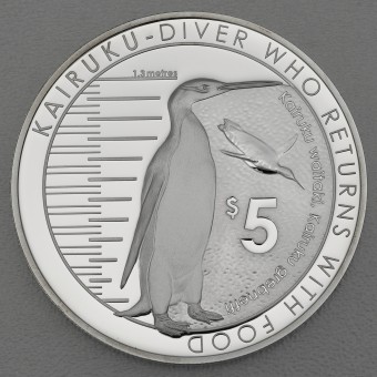 Silbermünze 1oz "Kairuku" 2014 (PP) Annual Silver Proof Coin (Neuseeland)