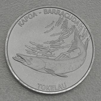 Silbermünze 1oz "Kapoa-Barracuda" 2017 Fische (Tokelau)