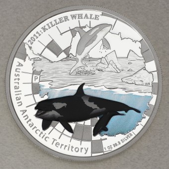 Silbermünze 1oz "Killer Whale 2011" Australian Antarctic Territory Serie