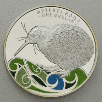 Silbermünze 1oz "Kiwi" 2020 (koloriert) (Neuseeland)