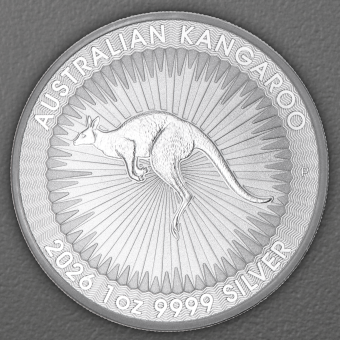 Silbermünze 1oz "Känguru" aktueller Jahrgang 19% (Australien)