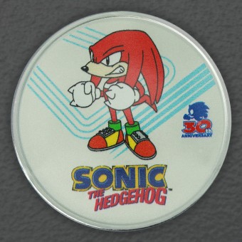 Silbermünze 1oz "Knuckles the Echidna" coloriert 30th Anniversary