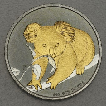 Silbermünze 1oz "Koala" 2010 (vergoldet) (Australien)