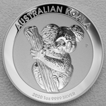 Silbermünze 1oz "Koala - 2020" Incused High Relief 