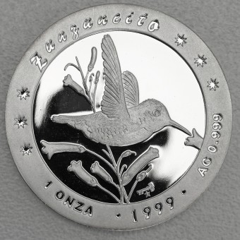 Silbermünze 1oz "Kolibri" 1999 (PP) (Kuba)