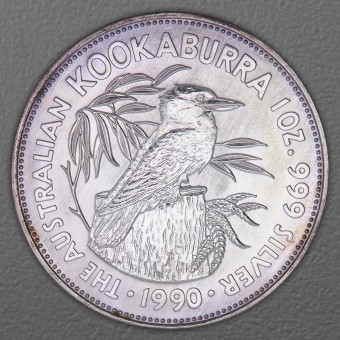 Silbermünze 1oz "Kookaburra" 1990 (Australien)
