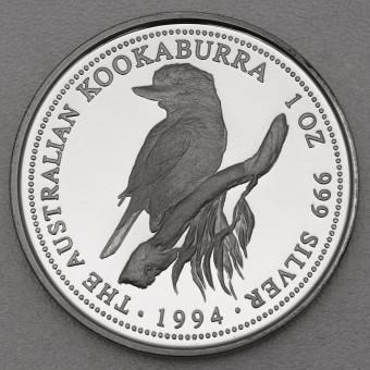Silbermünze 1oz "Kookaburra" 1994 (PP) 19% (Australien)