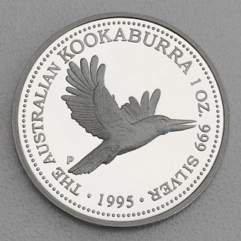 Silbermünze 1oz "Kookaburra" 1995 (PP) (Australien)