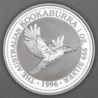 Silbermünze 1oz "Kookaburra" 1996 (Australien)